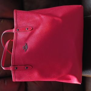 Red coach bag